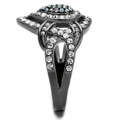 TK2679 - IP Light Black (IP Gun) Stainless Steel Ring with Top Grade