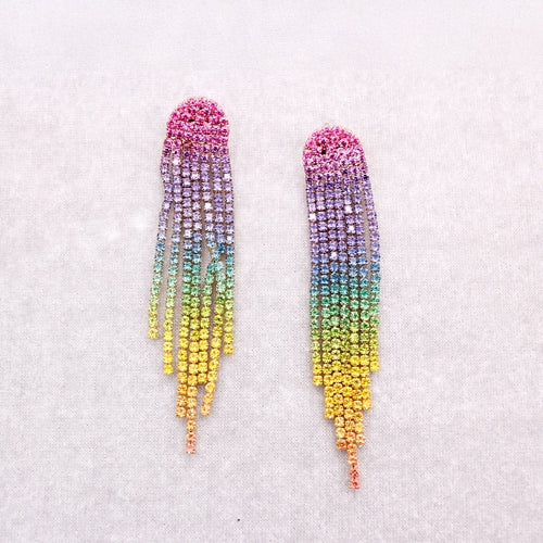 Rhinestone Drop Earrings