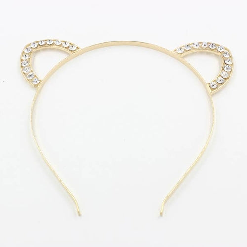 RHINESTONE ANIMAL EAR HEADBAND